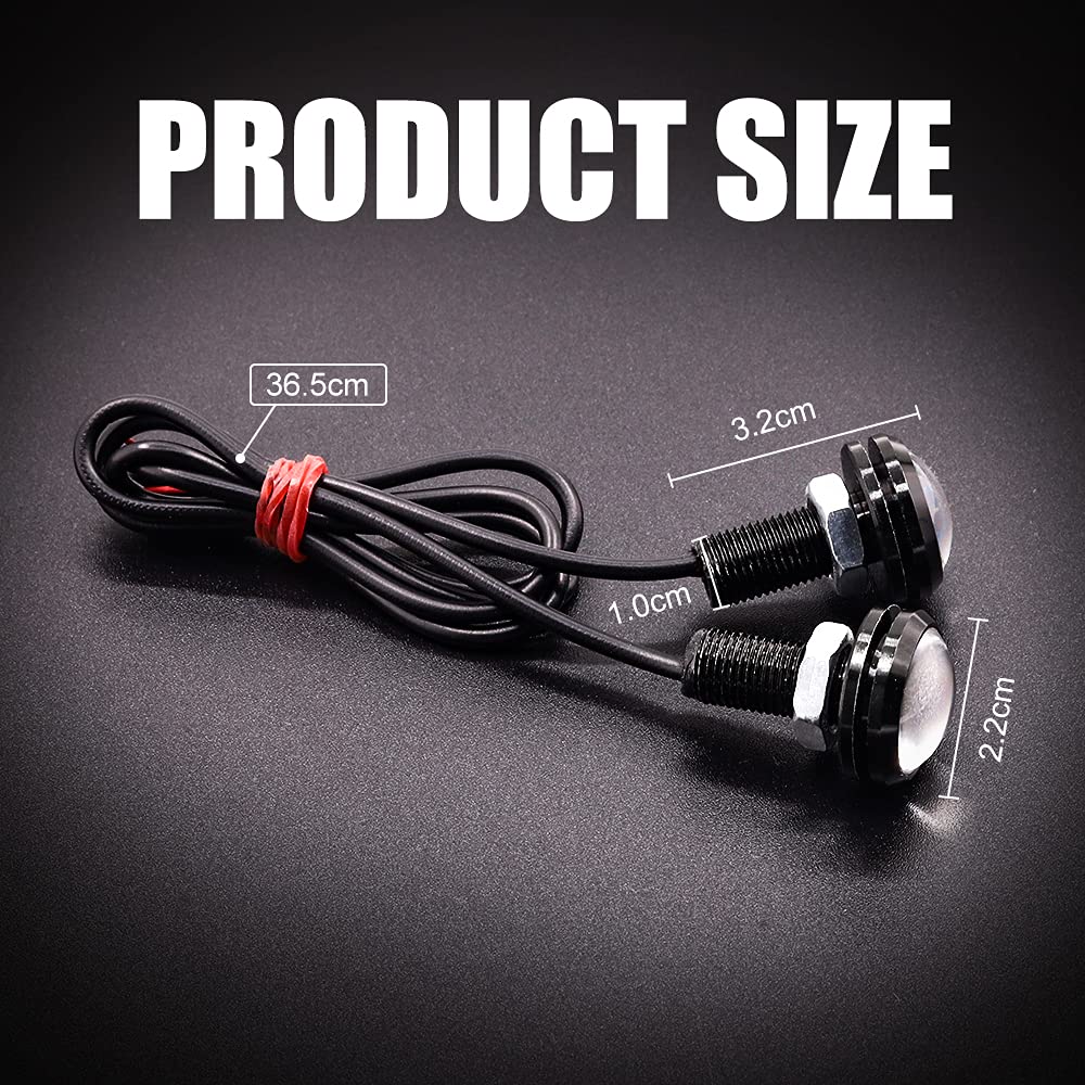 X-STYLE LED Daylight, Eagle Eye, Ice Blue, Spotlight, 0.9 Inches (22 Mm), 12 Row