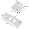 4PCS Quick Fitting Furniture Joint Bracket, Duty Corner Brace Joint Right Angle Bracket, Fit for Drawers, Cabinets, Tables