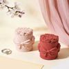 Bowknot Rose Embossed Resin Jar Molds Candle Cup Silicone Mould with Lid for Making Candle Container Holiday Decoration