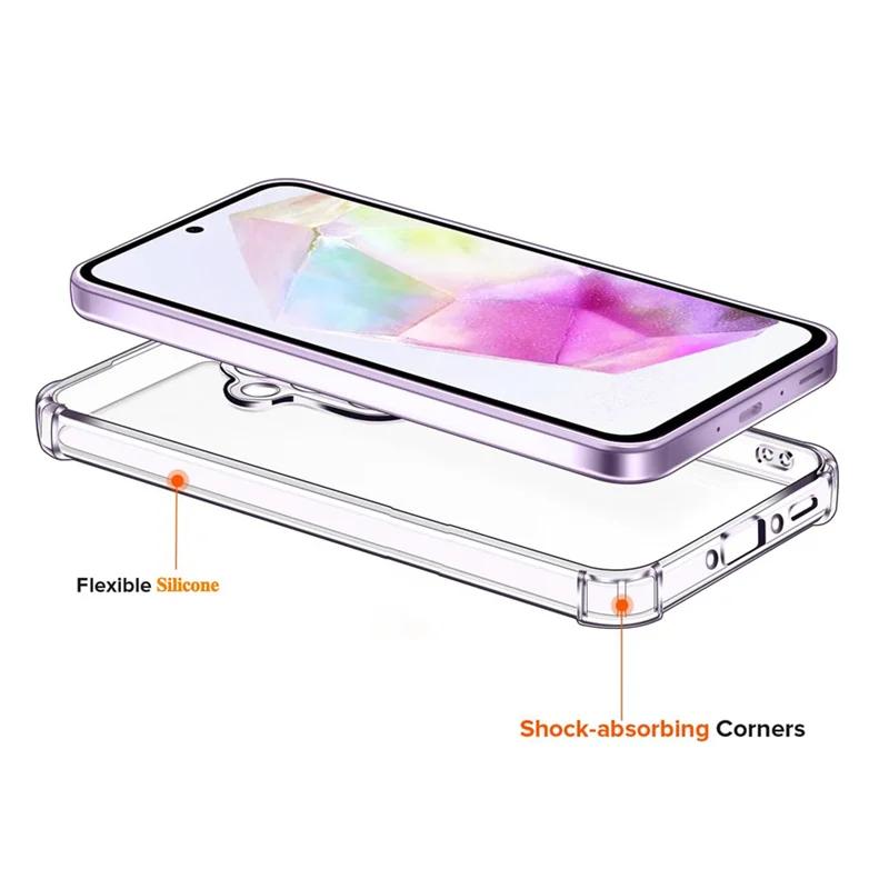 Anti-Knock Soft Clear TPU Silicone Phone Cover Case for Samsung Galaxy S24 S24+ S24 FE S25 S25+ S25 Ultra