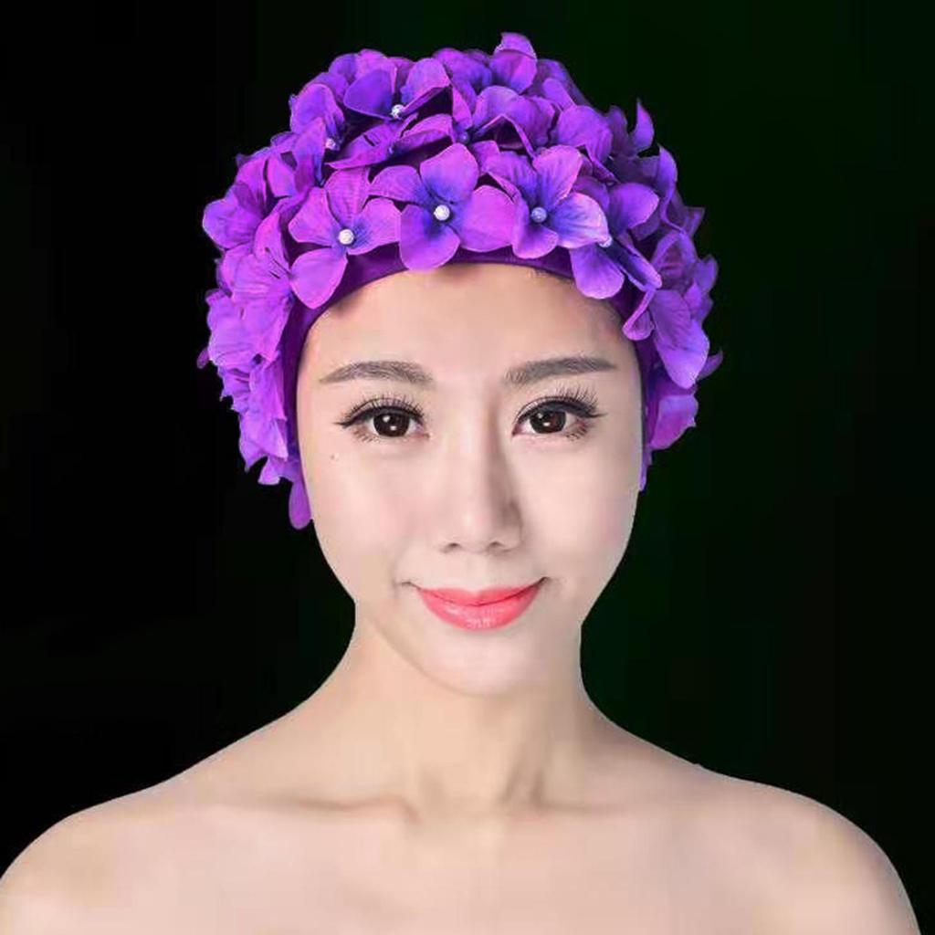 Czepek pływacki Blossom - wzór Petal dla kobiet