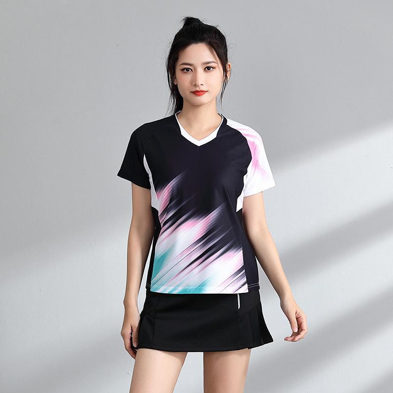 Couples' Comfortable Quick-Dry Breathable Sweat-Wicking Bingyu Fitness Tops - Women's Tennis & Casual Sport Wear.