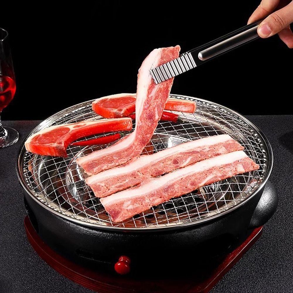 Round Wire Net Iron Roast Grate New BBQ Roasting Rack