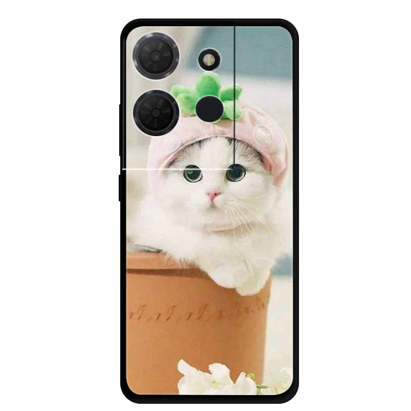 Cover For TCL 503 TPU Silicone Phone Case Flower Blossoms Para Capa Bumper Funda TCL503 Soft Protector Fashion Shockproof Bumper