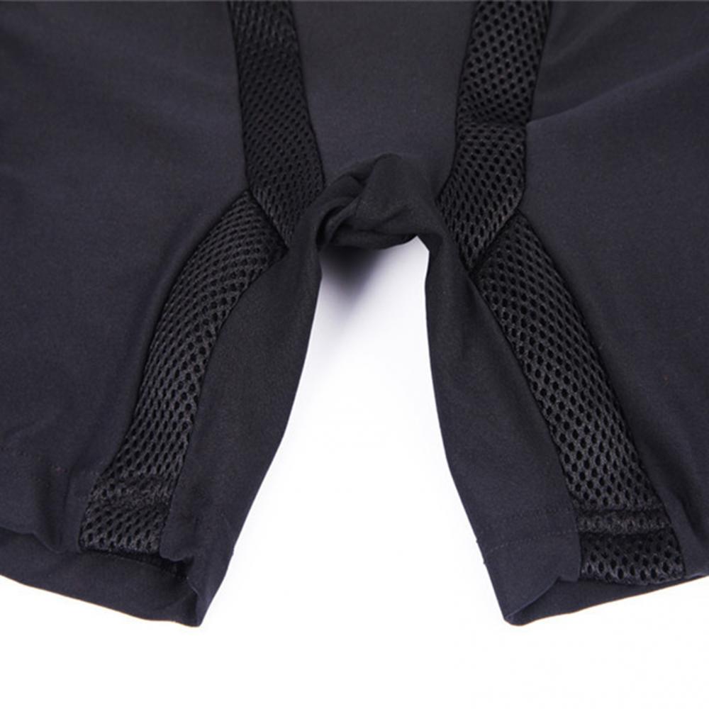 Unisex Polyester Motorcycle Snowboard Ski Protective Hip Butt Padded Shorts Cycling Clothing Black Breathable Shorts
