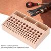 98 Holes Wooden Tool Rack 3 Slots Leathercraft Storage Organizer Leather Tool Holder  For DIY