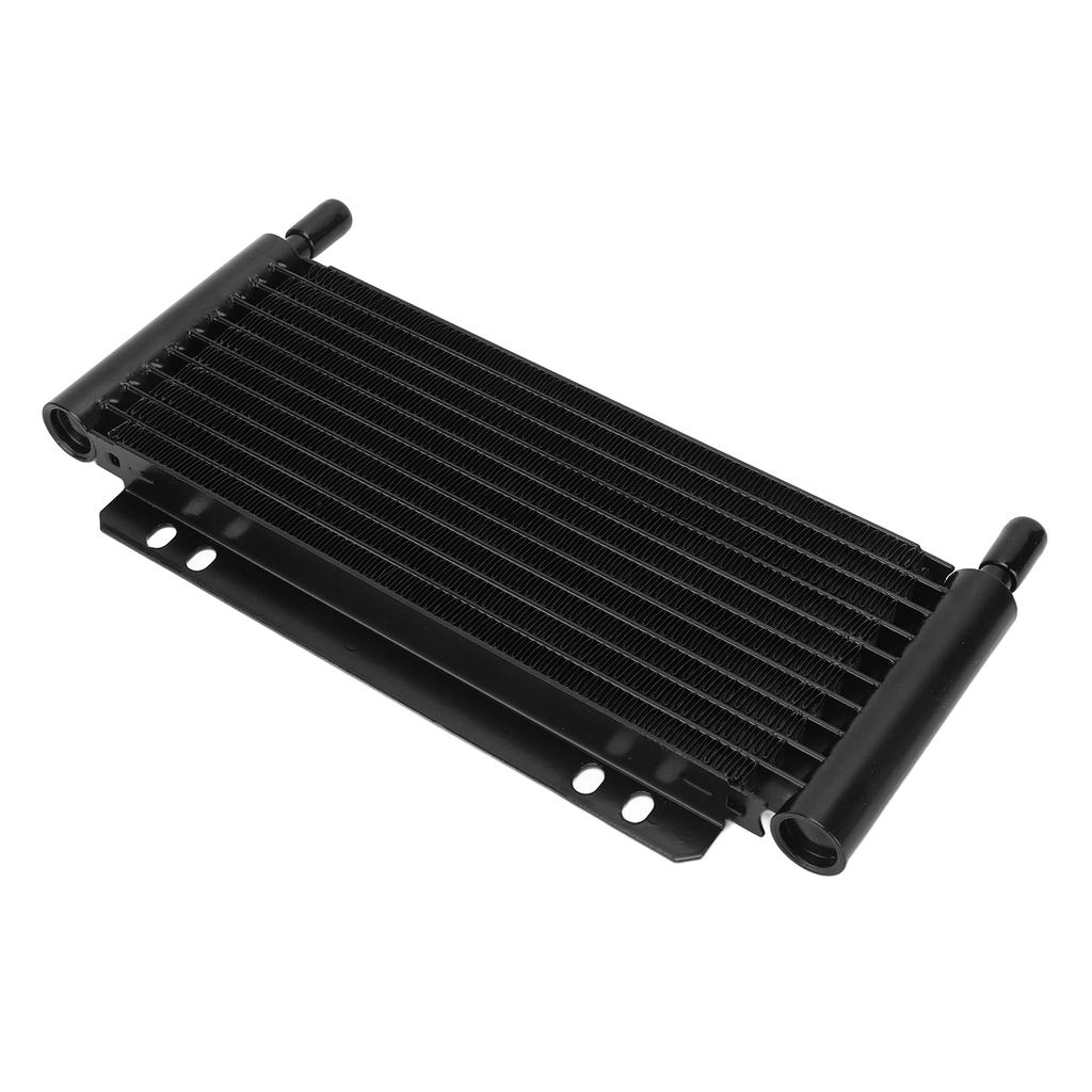 Black Aluminium Oil Cooler 11 Row Transmission Cooler for Pick Up Trucks Vans Travel Trailers