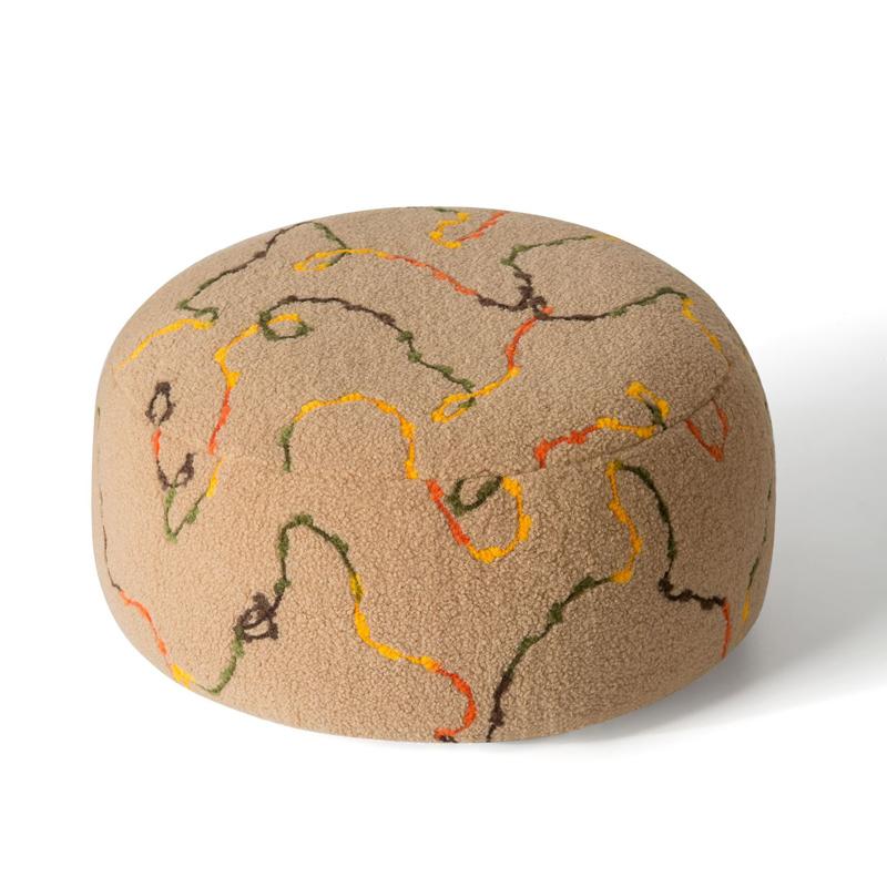 In Style Fluffy Plush Pouf Cover Living Room Balcony Decor Tatami Lazy Cushion Bay Window Thicken Futon Unstuffed Cushion Cover