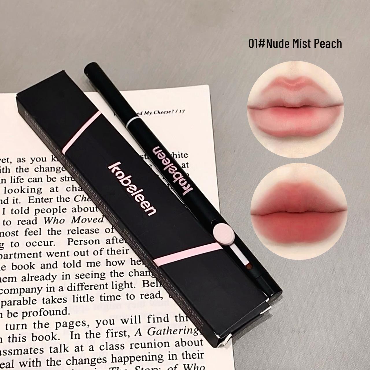 

Карандаш для губ Kobeleen 3D: Стойкая матовая помада, которая осветляет кожу и подчеркивает форму губ.