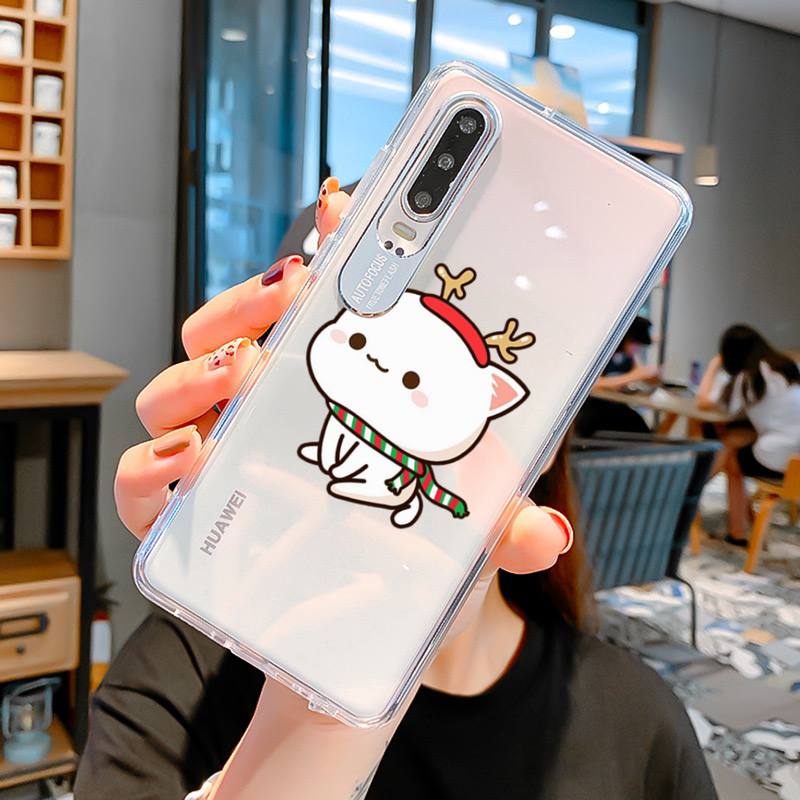 FHNBLJ Mochi Peach Goma Cat Phone Case For Huawei P 20 30 40 pro lite Psmart2019 Honor 8 10 20 Y5 6 2019 Nova3E