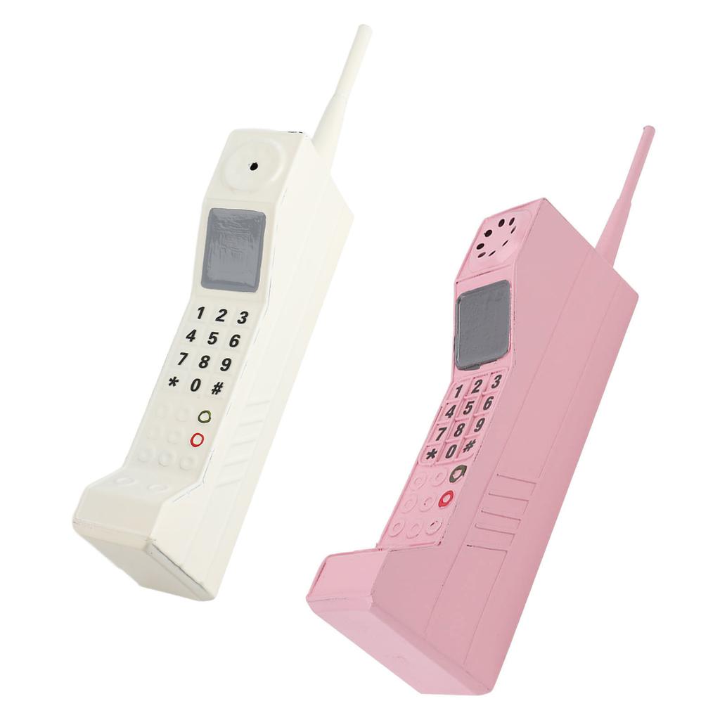 Retro Cell Phone Ornament Attractive Decorative Vintage Cellular Model Iron Material Lightweight Portable for Entertainment