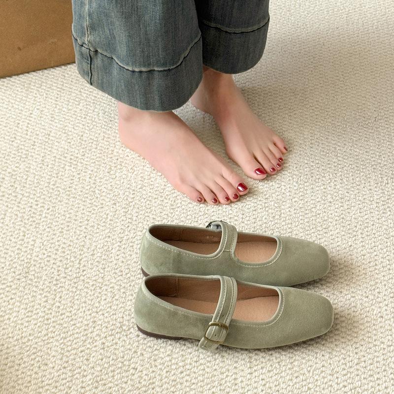 Fashion Hot Selling Shoes Woman Comfortable Shallow Mouth All-Match Female Footwear Low Heels Summer New Dress Flat Mary Janes Shoes