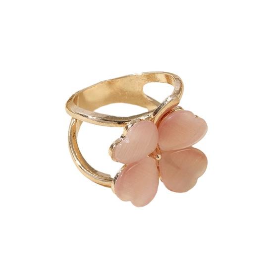Four-leaf Clover Women Silk Scarves Clip, Fashion Scarves Buckle, Scarf Ring Wrap Holder Clamp, Scarf Ring for Shawls Clothing 2