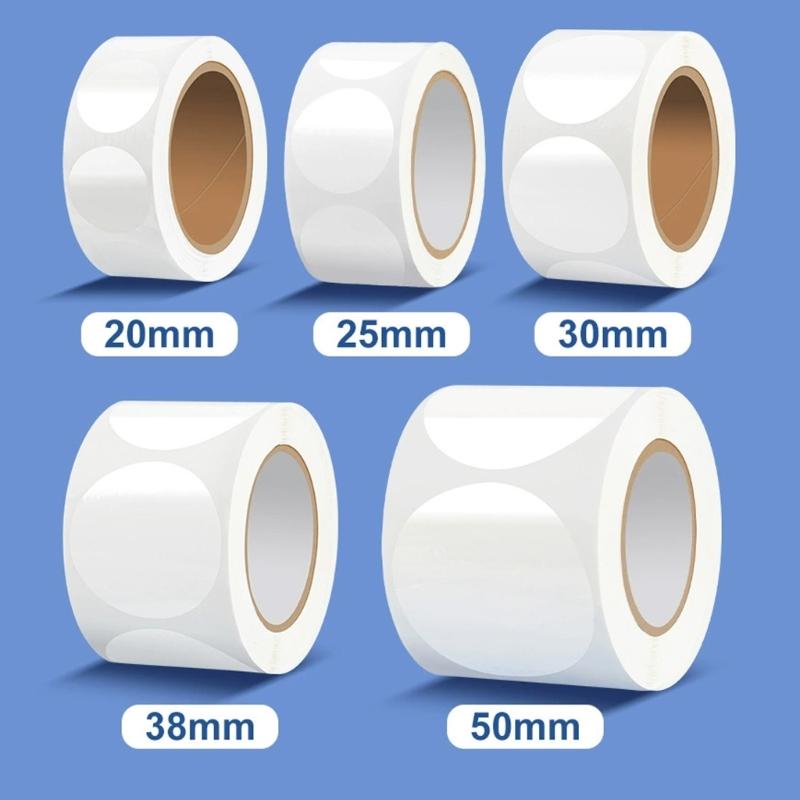 500 Buc. Autocolante Transparente Rotunde de Sigiliu Autocolant PVC Adeziv Etichete de Ambalaj pentru Sigilarea Plicurilor, Cărților, Ambalajelor Cutiei Poștale