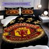 Biancheria da letto Manchester Glory (1 * copripiumino + 2 * federa, senza nucleo) Regalo di Natale e compleanno 2D Piatto Morbido e confortevole