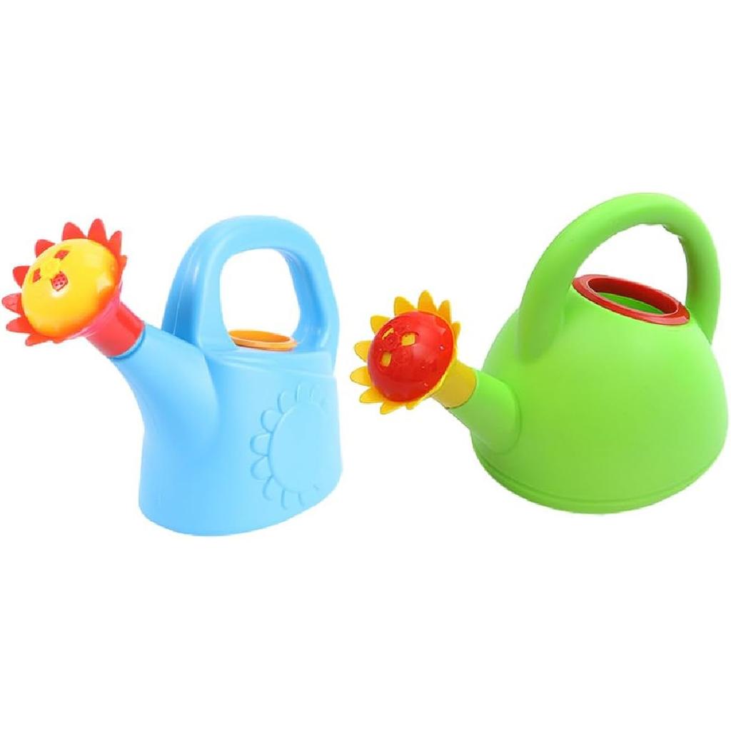 2pcs Watering Can Gardening Tool Cartoon Bathing Toys Summer Beach Plaything Sprinkler Swimming Pool Toy for Indoor Outdoor (Random Color and Style)