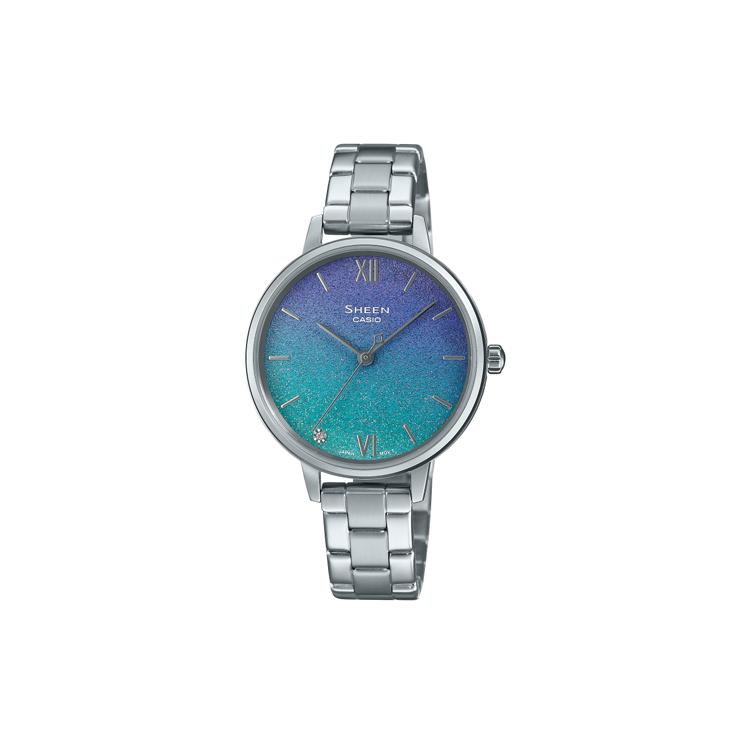 CASIO Women s SHEEN Blue Watch SHE-4548D-2A SHE-4548D-2A Blue Dial