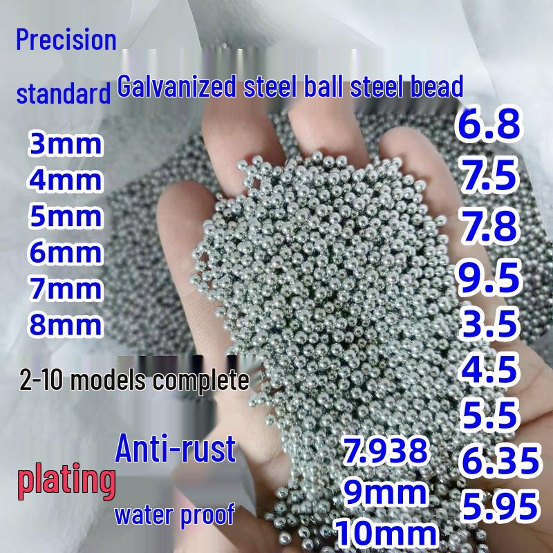 

Високоточні оцинковані сталеві кульки з гальванічним покриттям - Розміри: 3 мм, 3,5 мм, 4 мм, 4,5 мм, 5 мм, 6 мм, 6,35 мм, 8 мм, 8,5 мм, 9 мм. Electroplated 6mm [20 pieces]