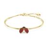 Swarovski Bracciale Idyllia Coccinella Cristallo Zirconia Cubica Tono Oro Donna Rosso 5670057