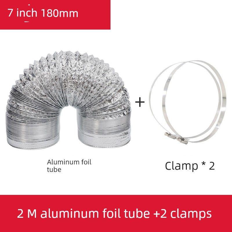 Exhaust Fan Exhaust Duct Thickened Aluminum Foil Vent Pipe Ventilating Fan Hose Kitchen Range Hood Smoke Vent Tin Paper Tube