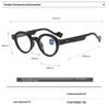 Men Round Retro Reading GlassesGlasses Lenses with Clear VisionMetal Connected Eyeglass Legsfor Women 1.0 1.5 2.0 2.5 3.0 3.5