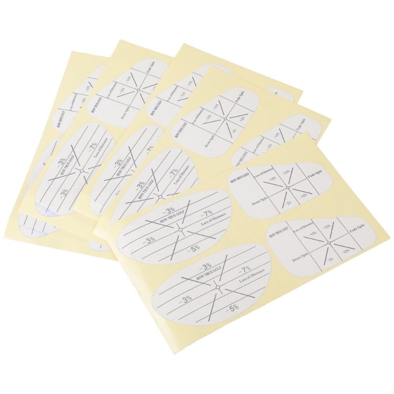 

5Pcs Golf Club Impact Tape Labels Stickers Balls Hitting Recorder Golf Club Marking Paper Swing Trainer Equipment 1
