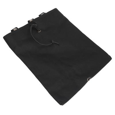 Dump Pouch Black Drawstring Pouch Large Capacity Oxford Cloth Easy Attach Combat Bag for Hiking Cycling Camping