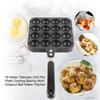 Cast Aluminum Alloy Cooking Tray 16-Hole Household  Plate Smooth Snack Grill Plate  Street Stall