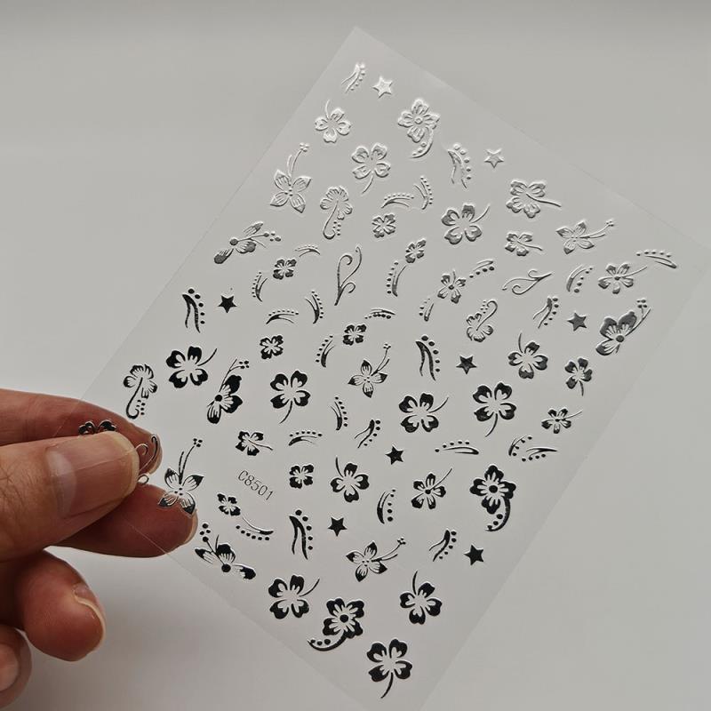 1pc Ocean Nail Art Stickers 5D Summer Starfish Seashell Nail Decals Decoration Y2K Embossed Nail Art Supplies Manicure Slider