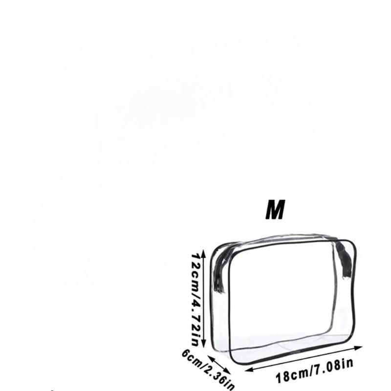 Portable Cosmetic Bag Cosmetic Storage Bag Transparent Waterproof Travel Wash Bag Bathroom Organizer Bag Organizer