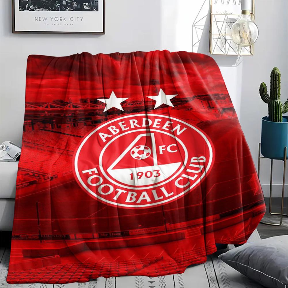 1pc Sunderland Print Flannel Blanket, High quality Comfortable for All Seasons, Home Decor, Warmth and Comfort, Perfect for Christmas Gifts90