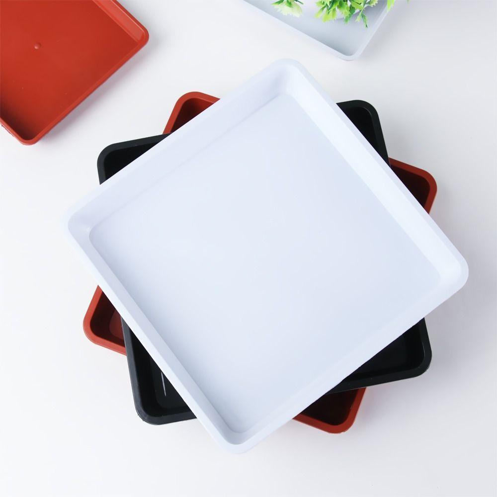 1Pcs Garden Square Flower Pot Plant Saucer Drip Trays Indoor Outdoor Plastic Tray Saucers