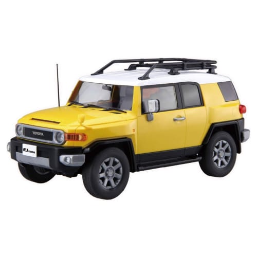 Fujimi Model 1/24 Scale NEXT Series No. 10 Toyota FJ Cruiser (Two-Tone Yellow) Pre-Colored Plastic Model Car NX10