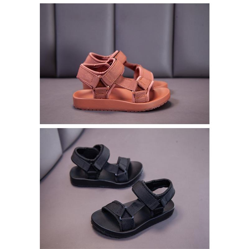 New Summer Kids' Shoes - Unisex Casual Beach Sandals with Webbing, Fashionable & Simple Open-Toe Style for Boys & Girls