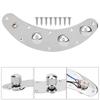 Electric Bass Control Plate Assembly Silver Guitar Musical Instrument Accessories
