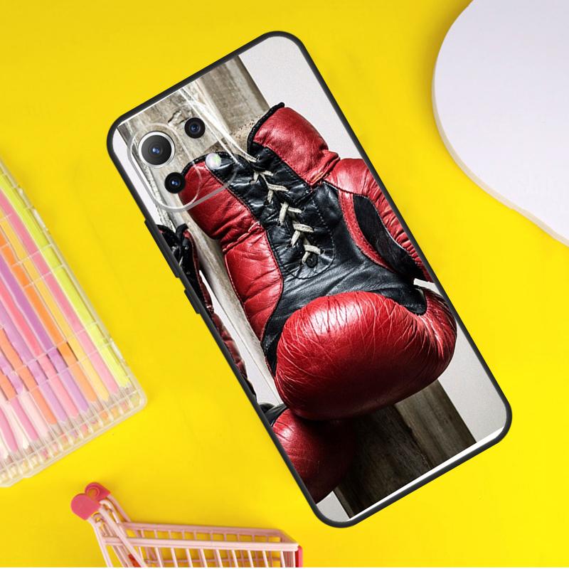 Boxing Gloves Cover For Xiaomi 14T Pro 11T 12T 13T 13 14 Ultra POCO X7 Pro X3 X5 F3 F5 F6 M6 X6 Pro Case