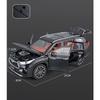 1/24 Toyota Highlander SUV 2023 Alloy Die Cast Toy Car Model Sound and Light Pull Back Children's Toy Collectibles Birthday Gift
