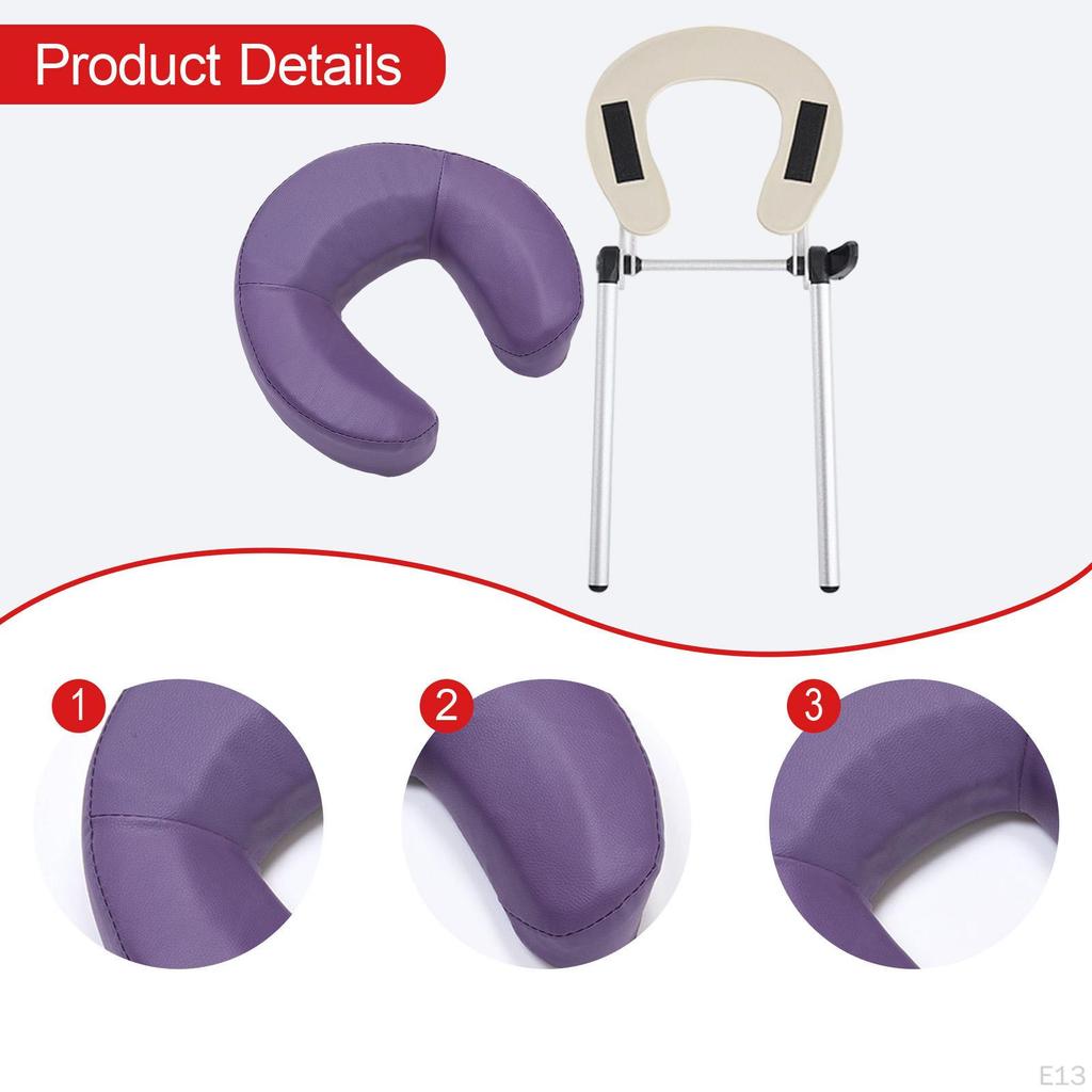 Berceau facial de table de massage réglable de remplacement avec oreiller appui-tête de chaise pour boutique maison salon