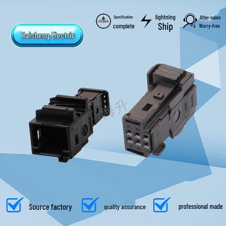 DJ7068YA 0.6 Series 6P Black Automotive Connector Wire Harness Plug 98298-0001