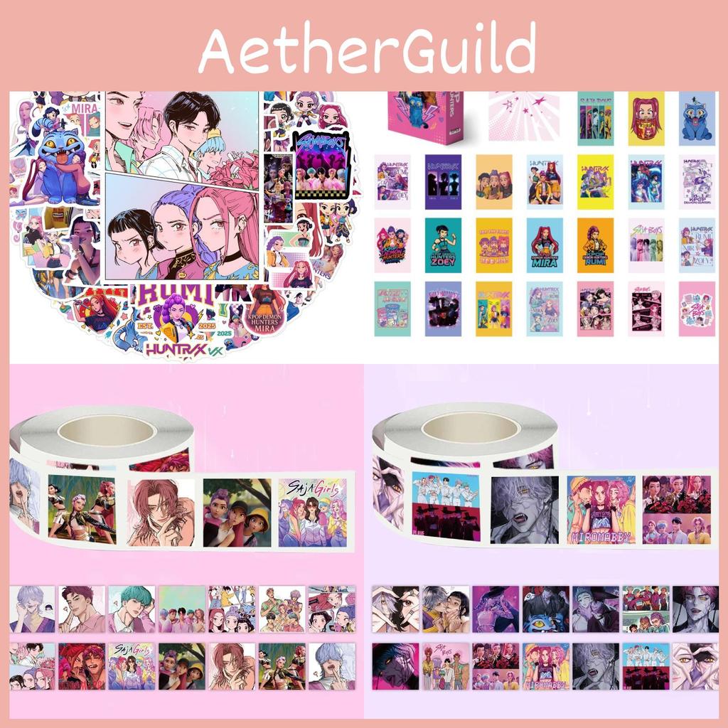 Kpop Demon Hunters Decorative Sticker Pack With Waterproof Print For Planner And Water Bottle
