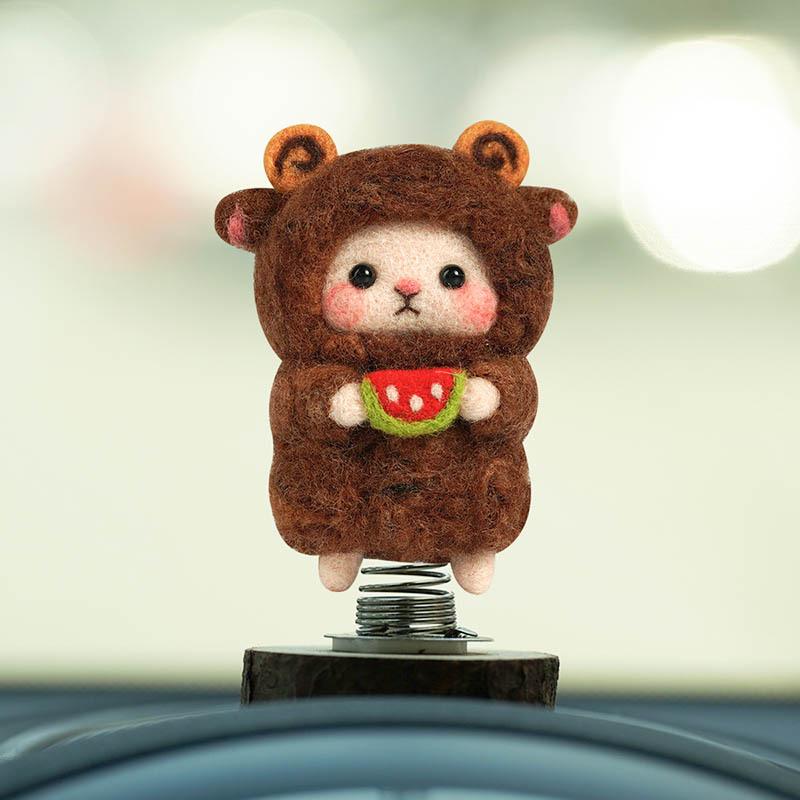 Kit Artizanal DIY Oaie din Pâslă de Lână - Ornament Handmade & Antistres