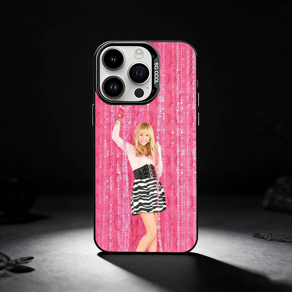 FUNNY H-HannahS M-Montana Phone Case For iPhone 17,16,15,14,13,12,11 Plus,Pro Max,XS,Colored silver phone case iPhone15plus