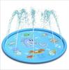 Sprinkler Pad: Verdickte PVC-Delfin- und Buchstaben-Design-Kinder-Außen-Wasserspielmatte, Haustierfreundlich