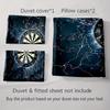 Dartboard Lightning Design Bedding Duvet Cover Sets Duvet Covers Pillowcases Gifts (1 * Duvet Cover 2 * Pillowcases, Without Duvet Insert)