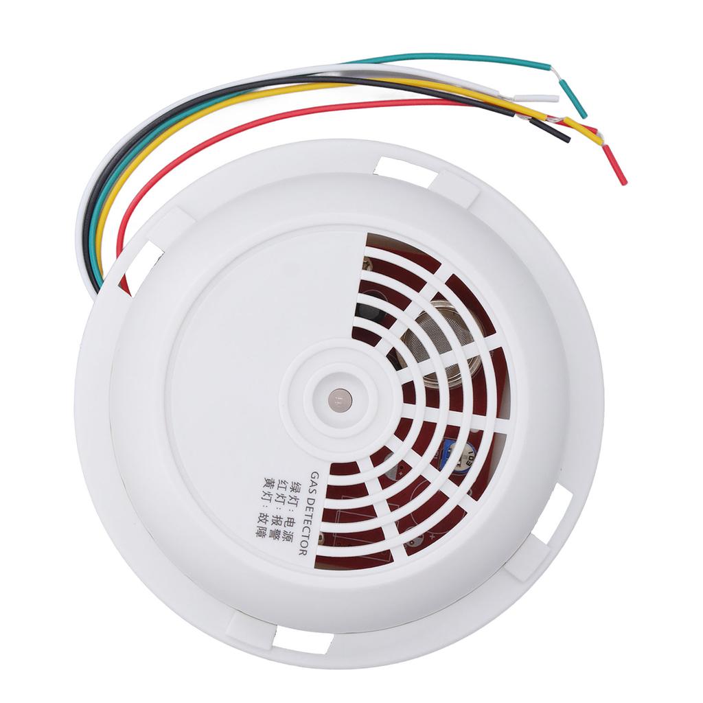 Natural Gas Detector ABS Ceiling Network Alert Sound and Light Alert Gas Alarm for Home Safe 12?28V