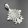 African Ethiopian Cross Silver Pendant for Women and Men
