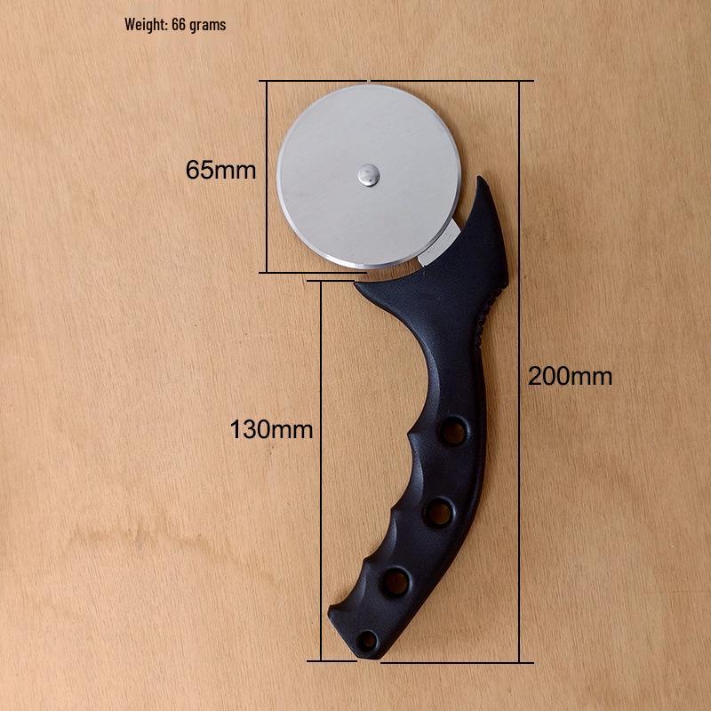 Pizza and Dough Cutter - Single Wheel Roller Knife for Pies and Baking