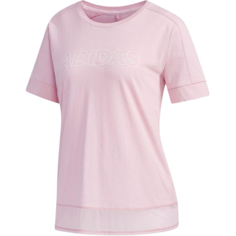 Adidas Ss Tee Id Casual Comfortable Breathable Short Sleeve T-Shirt Women Tops Pink DY8650