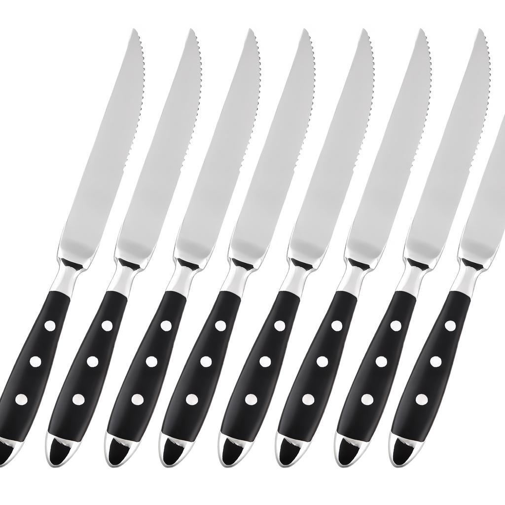 Classic Elegant Stainless Steel Cutlery Set Fork Spoon Knife Full Dinning Fork Steak Knife Teaspoon Creative Dinnerware Set