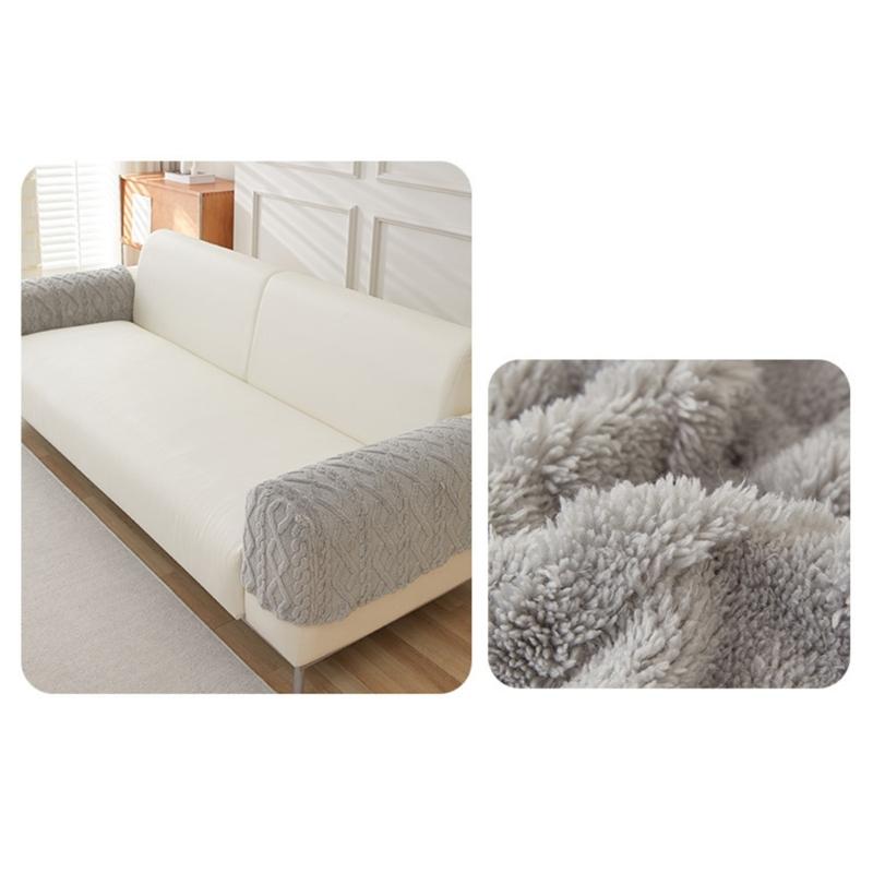 Premium Plush Sofa Arm Cover Stretchy Slipcover For Home Decors Protects Against Stains And Damage Easy Machine Wash Care